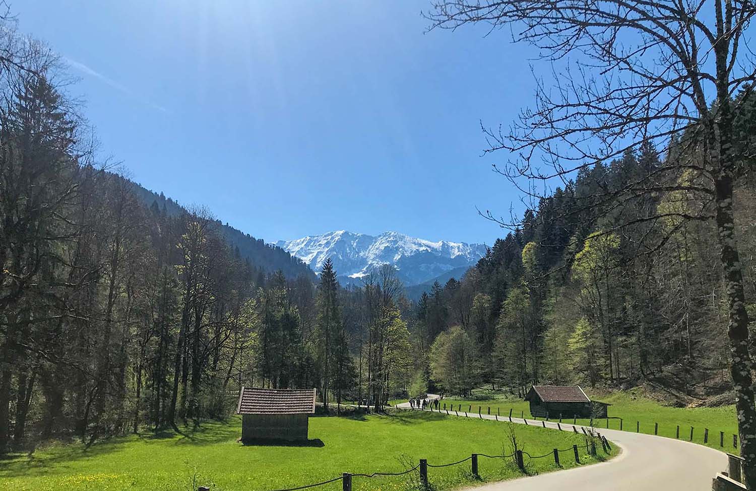 Weg vor der Partnachklamm