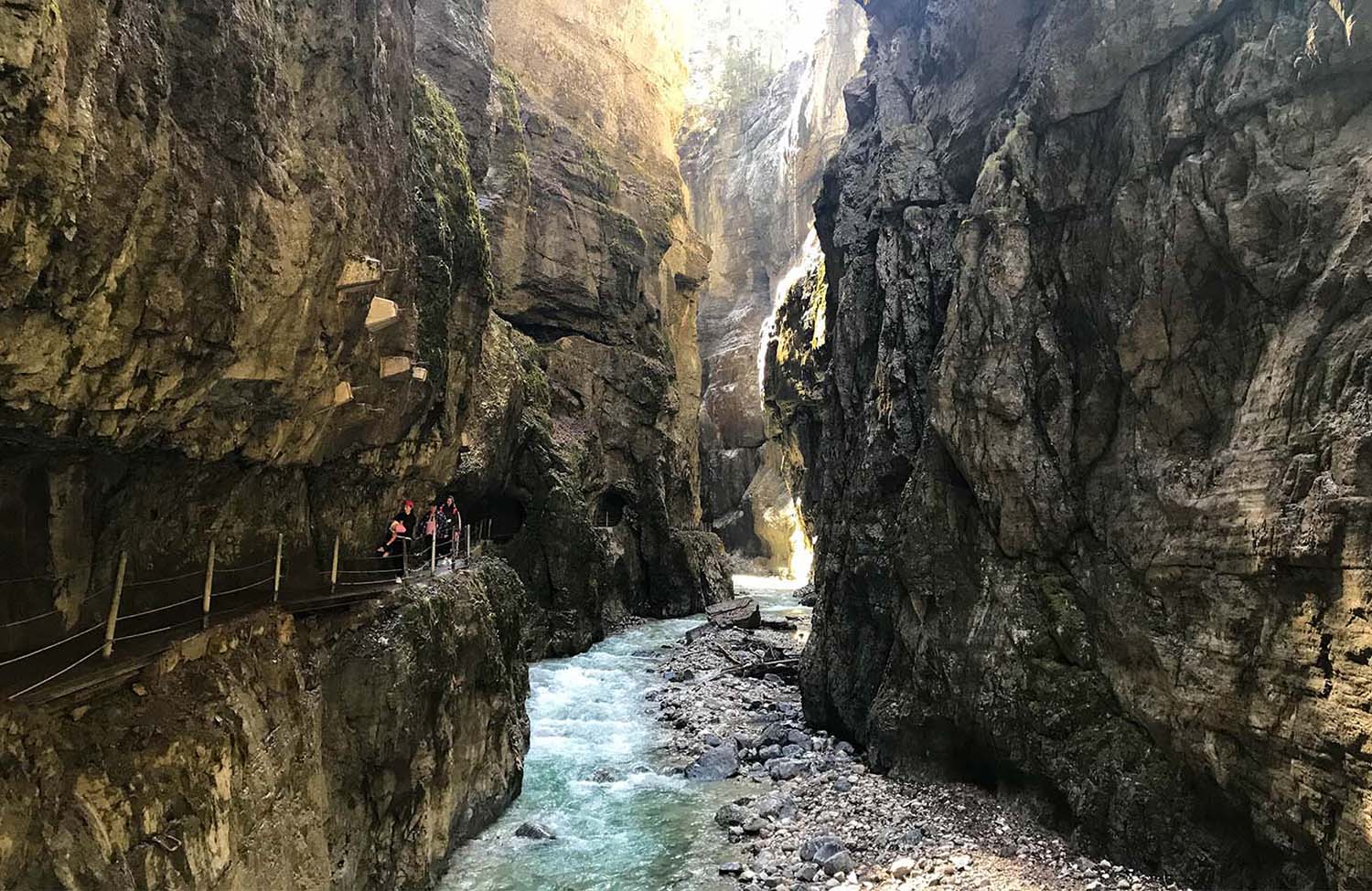 Weg vor der Partnachklamm