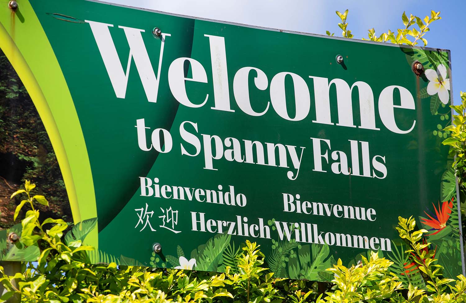 Spanny Falls Willkommmen