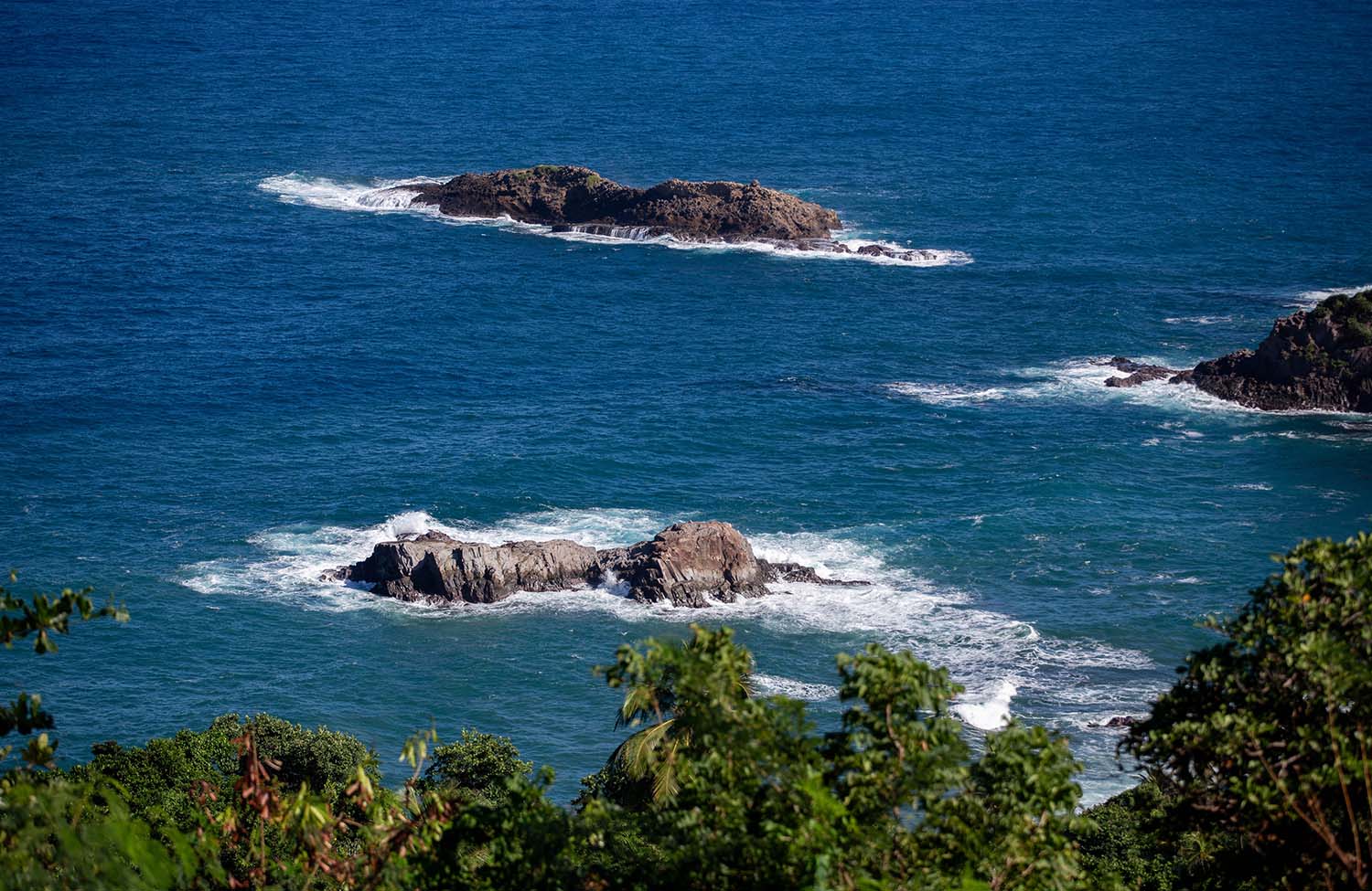 Aussicht auf den Atlantik in Dominica