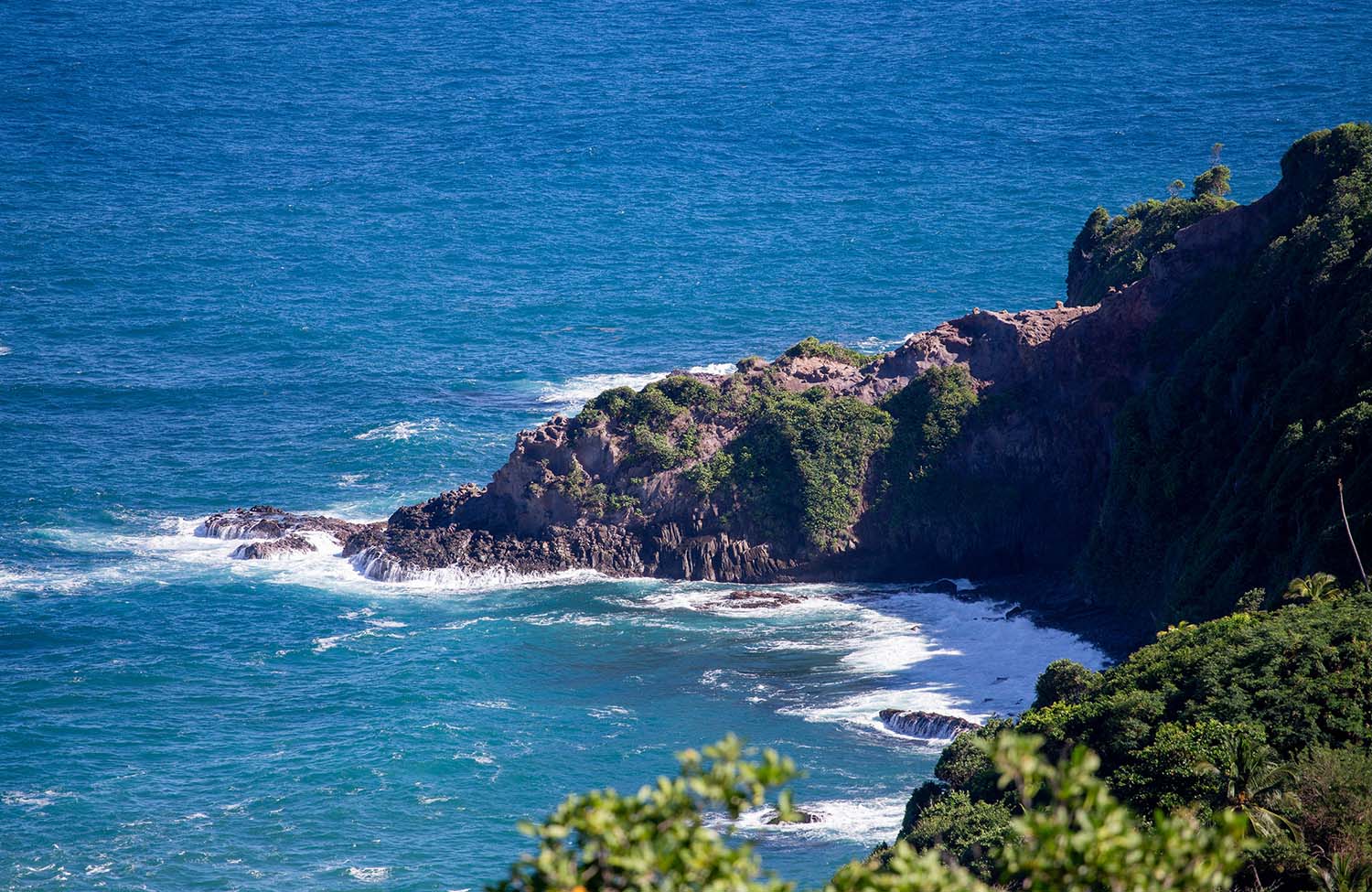 Aussicht auf den Atlantik in Dominica