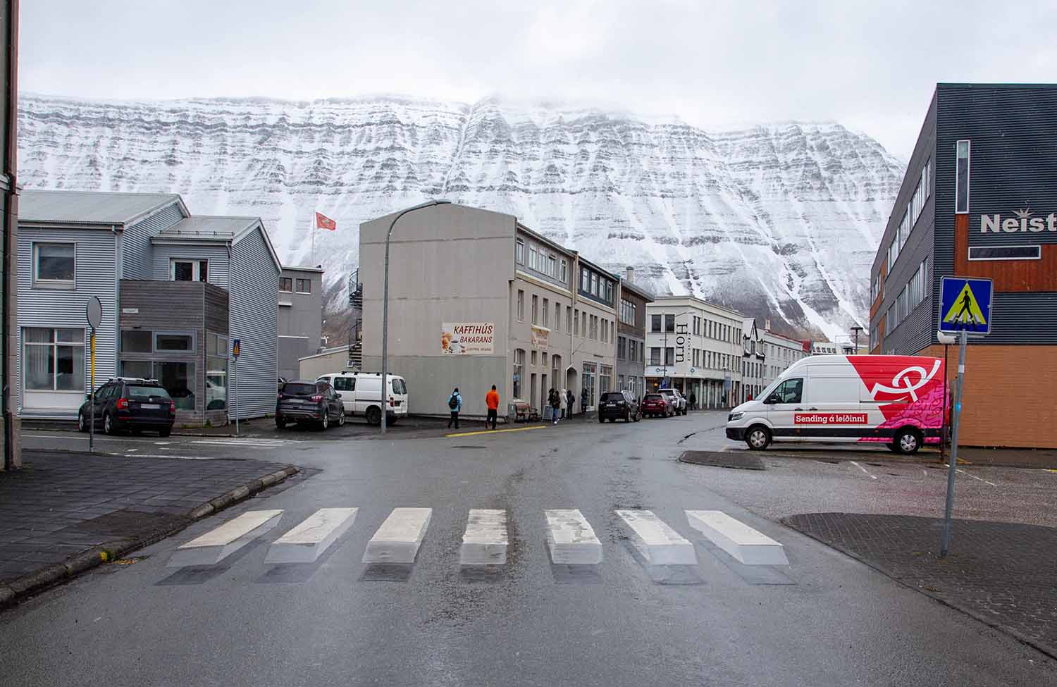 3D-Zebrastreifen in Ísafjörður