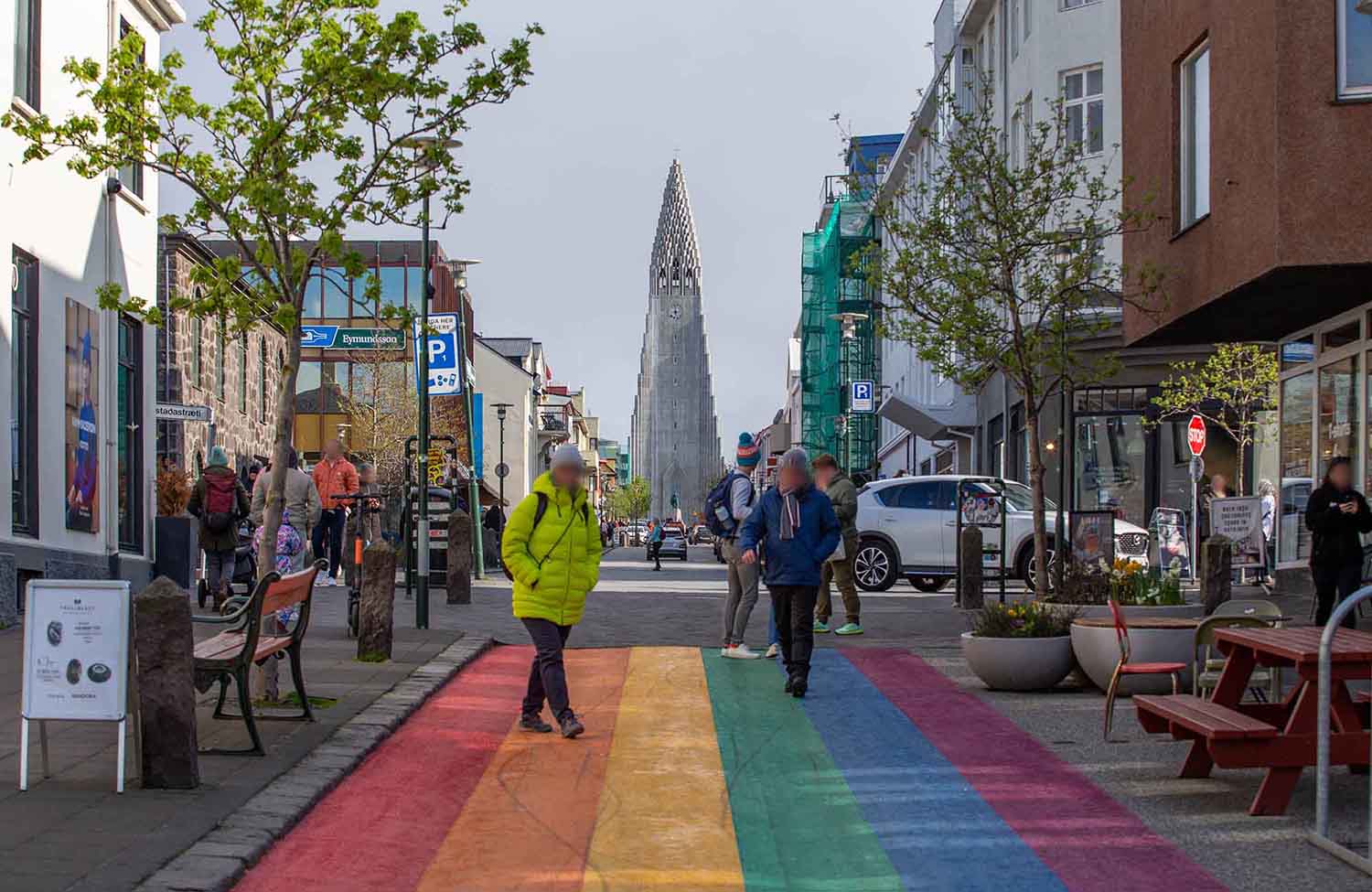 Rainbow Street in Reykjavík