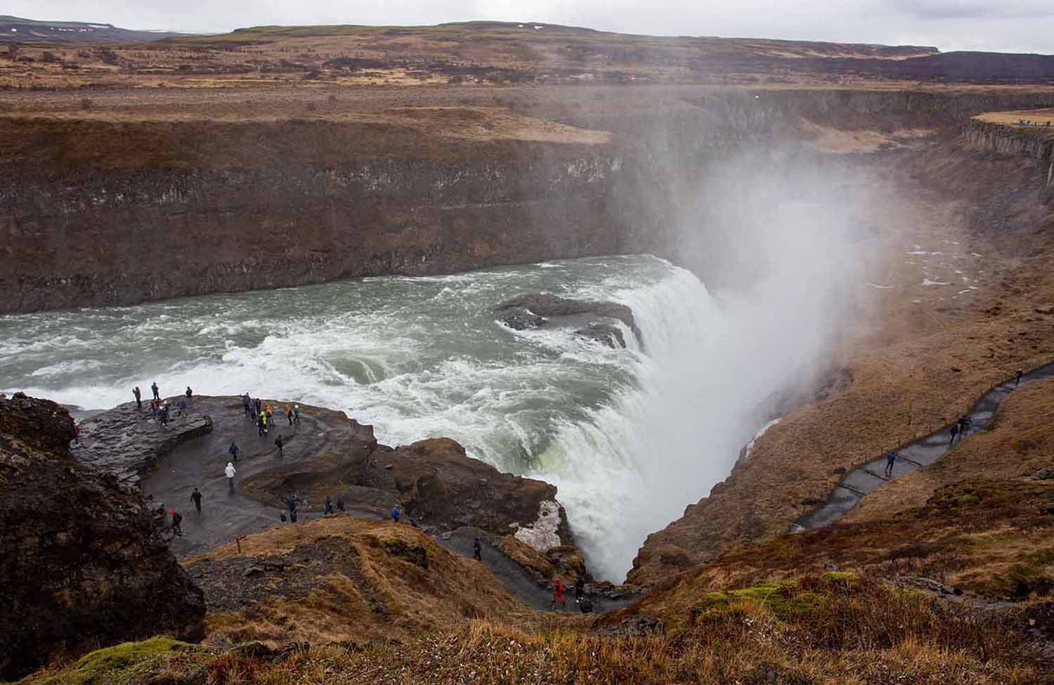 Gullfoss Wasserfall Island