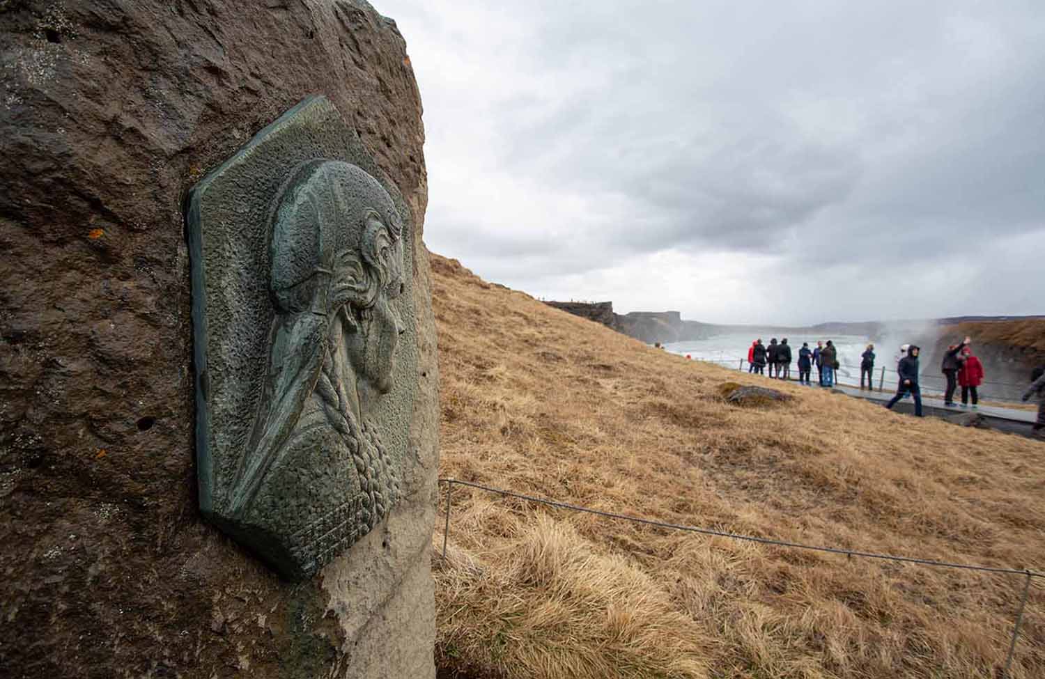 Gullfoss Wasserfall Island Sigríður Tómasdóttir