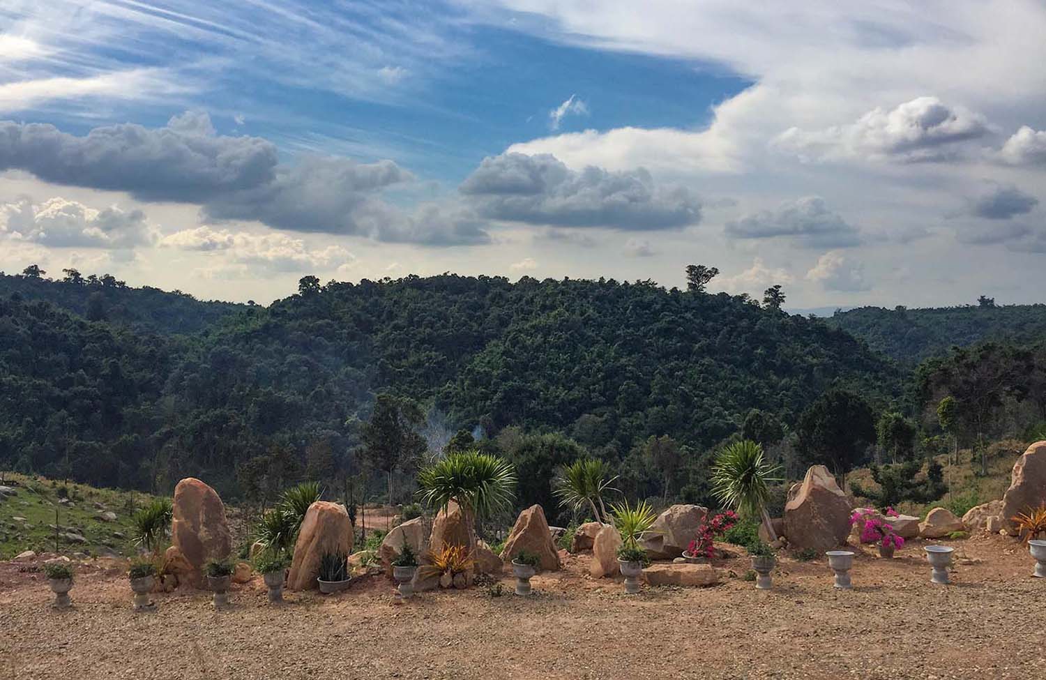 Garten in Laos