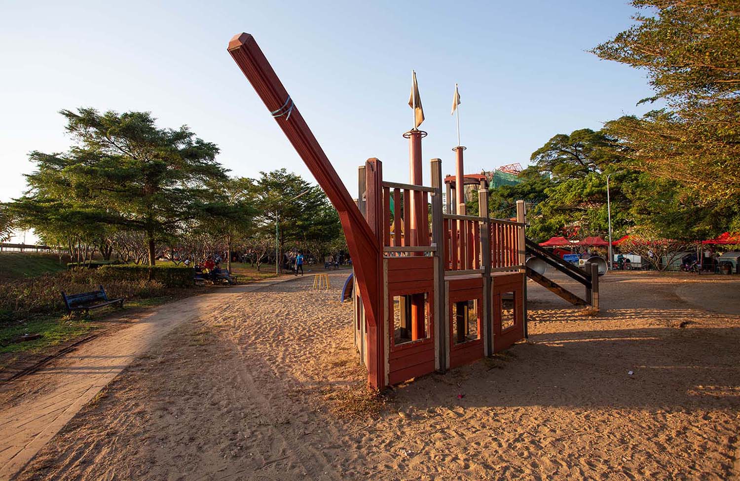 Spielplatz in Vientiane