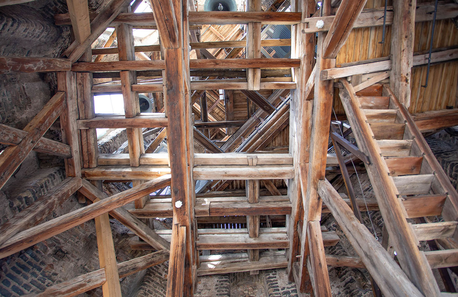 Glockenturm der Kathedrale in Vilnius von Innen