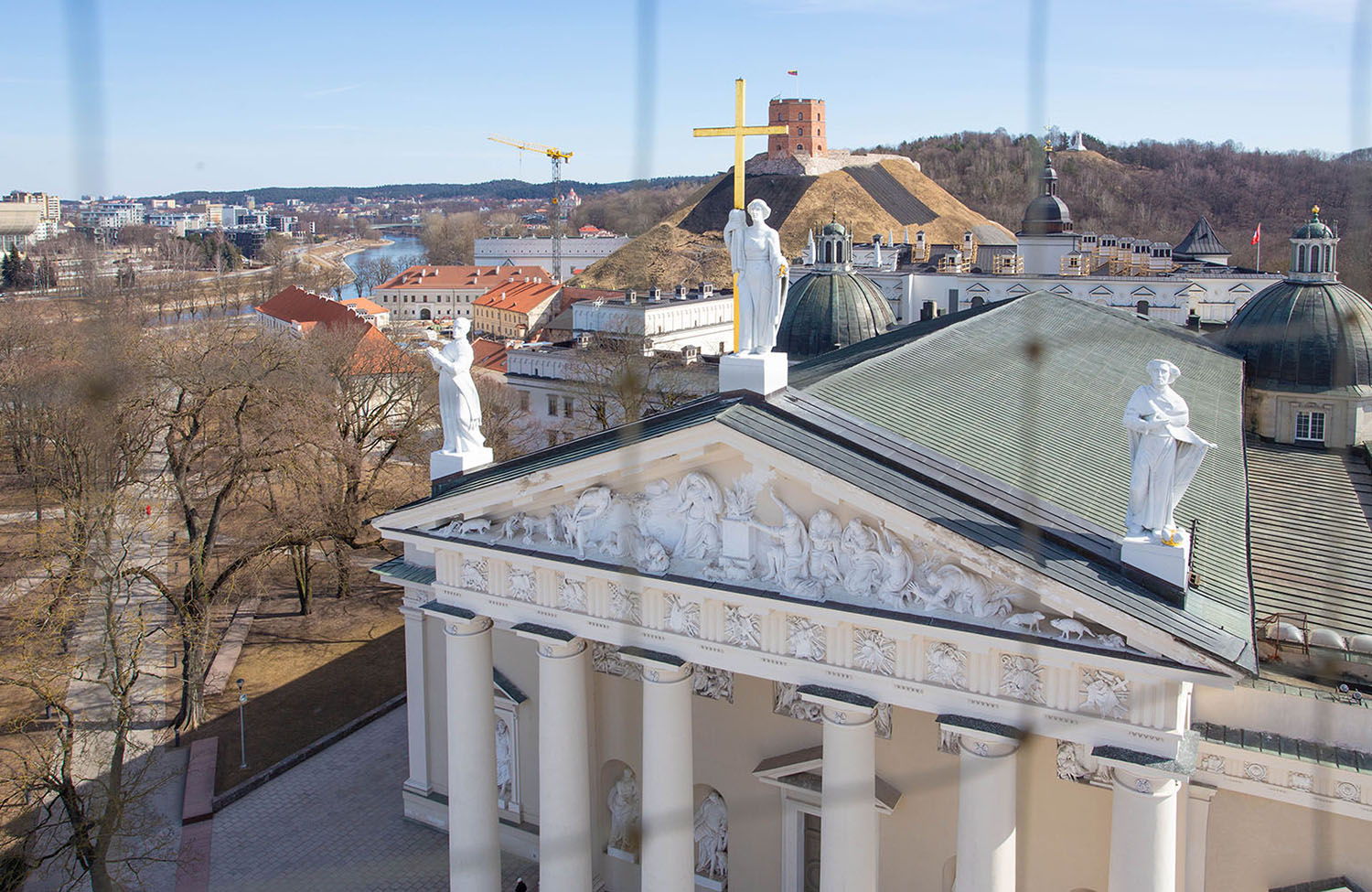 Glockenturm in Vilnius Aussicht auf die Kathedrale