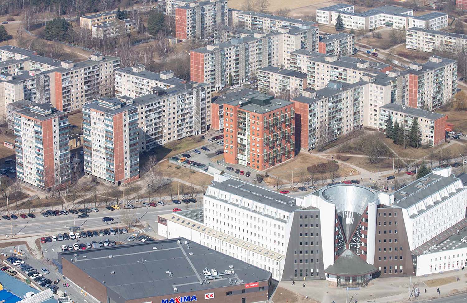 Aussicht vom Fernsehturm in Vilnius