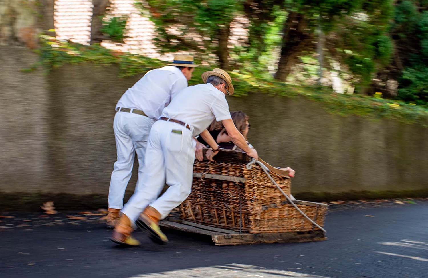 Korbschlitten auf Madeira