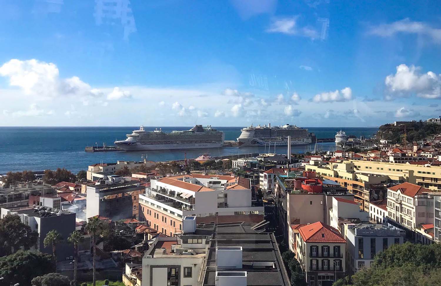 Seilbahn in Funchal Aussicht