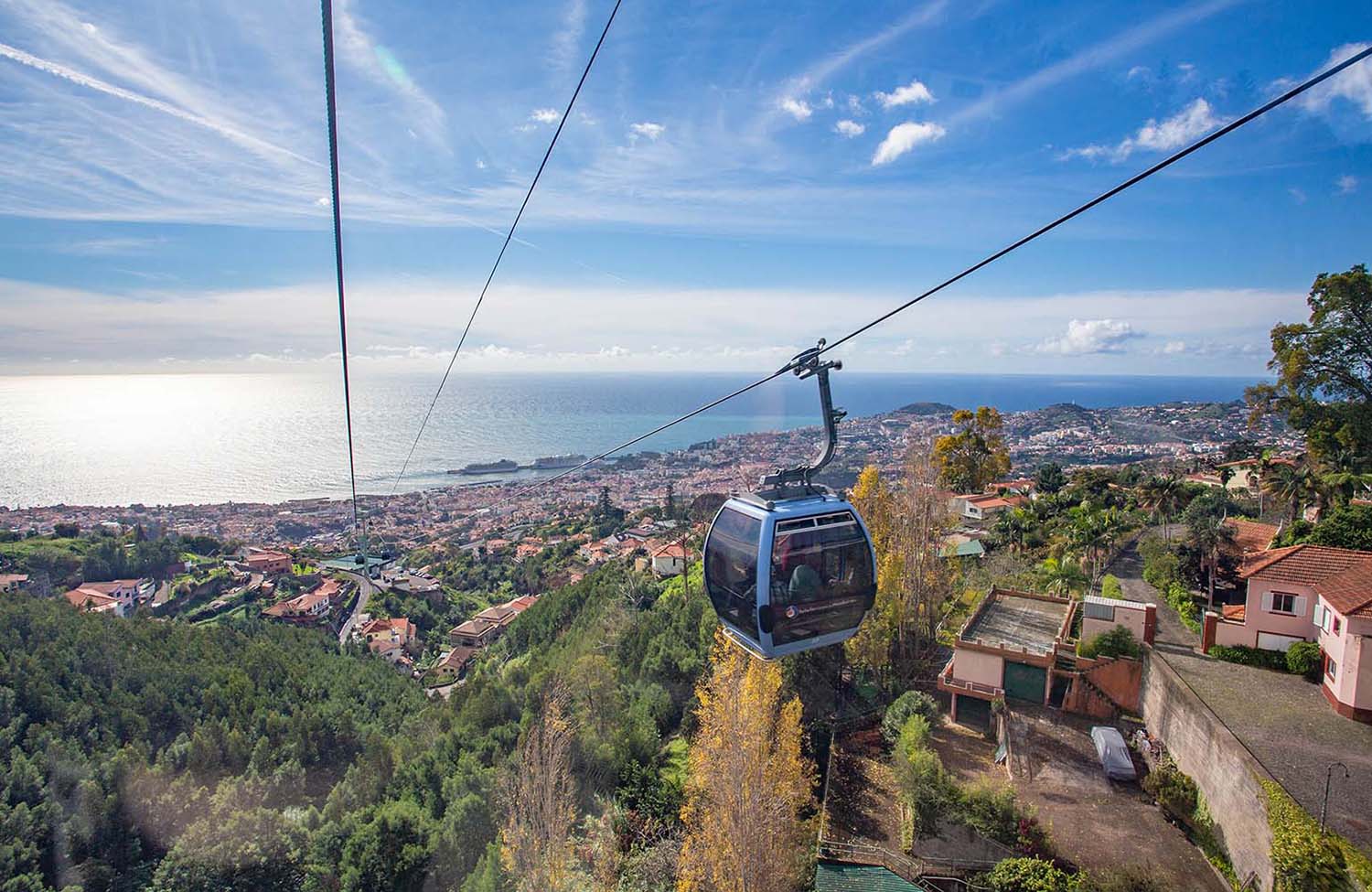 Seilbahn in Funchal Gondel