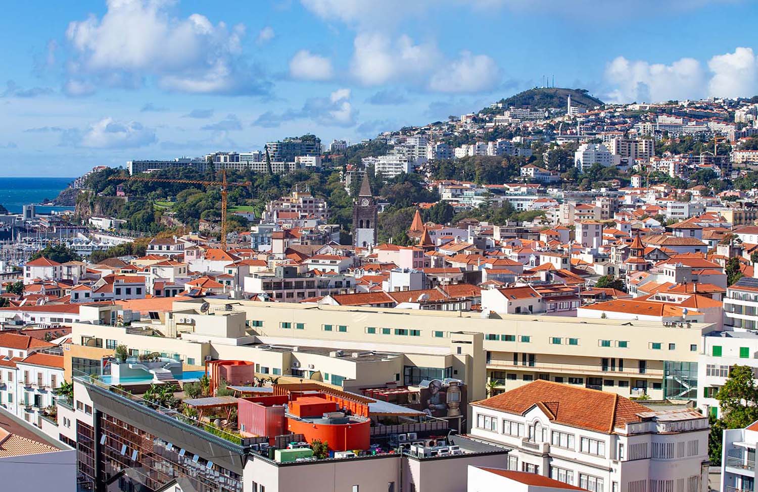 Seilbahn in Funchal Aussicht