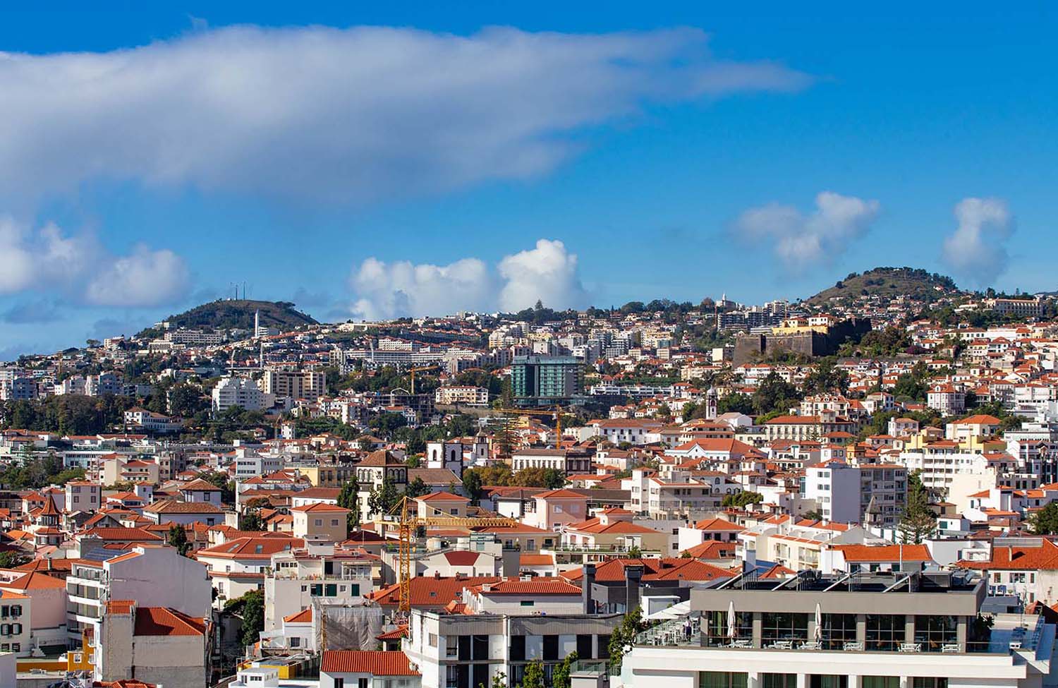 Seilbahn in Funchal Aussicht