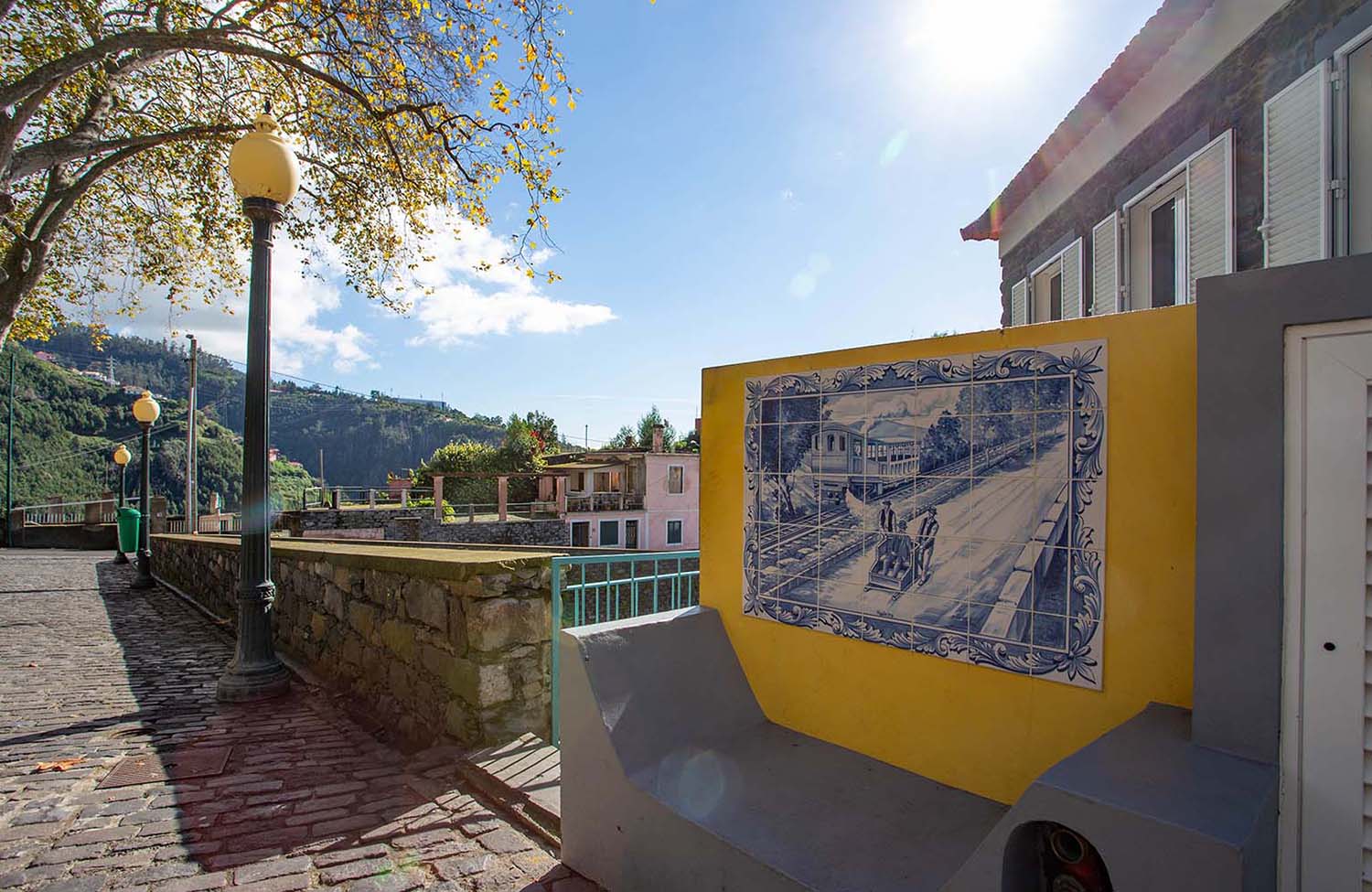 Seilbahn in Funchal Station Monte Azulejo