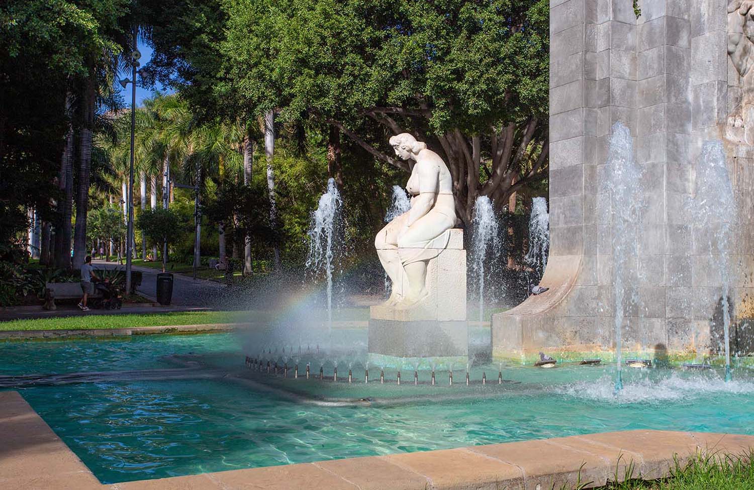 Springbrunnen im Parque García Sanabria