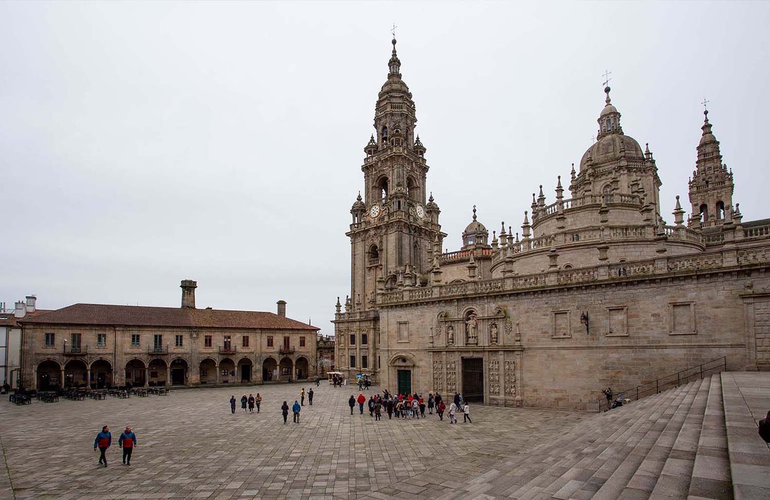 Santiago de Compostela Kathedrale von außen