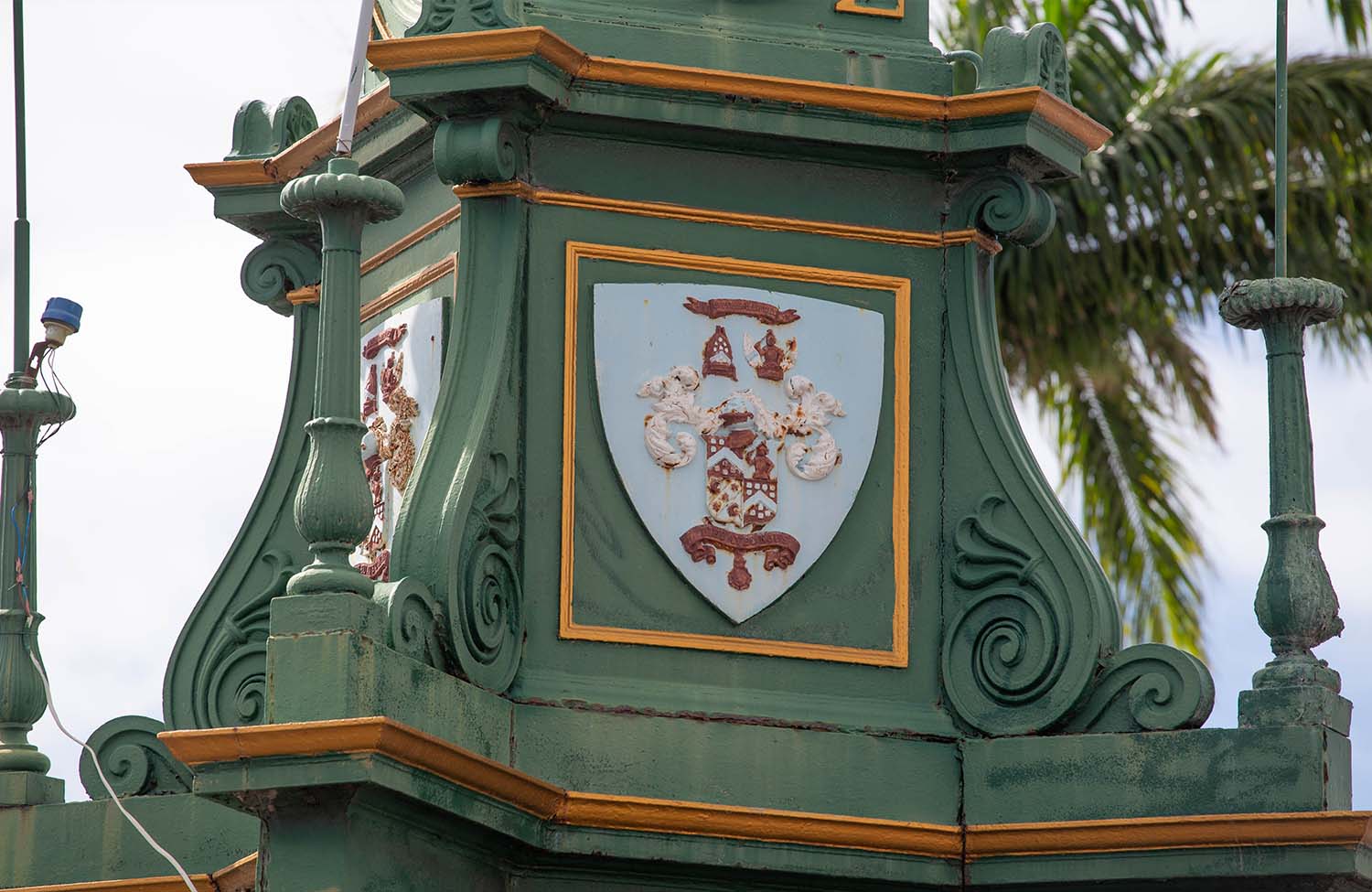 Berkeley Denkmal Basseterre Wappen