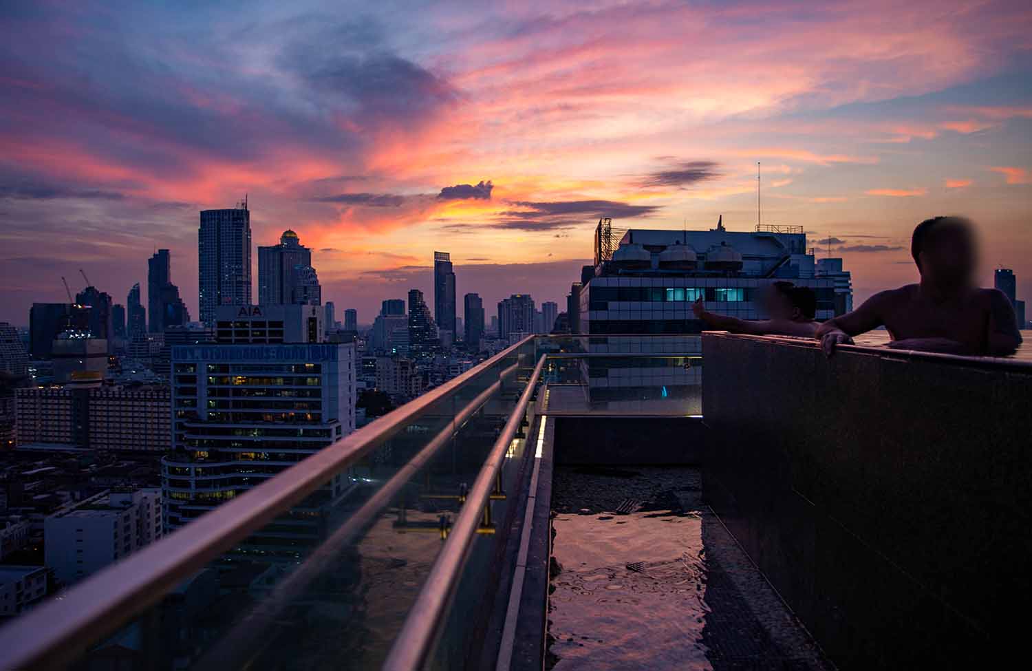 Amara Bangkok Infinity-Pool auf dem Dach