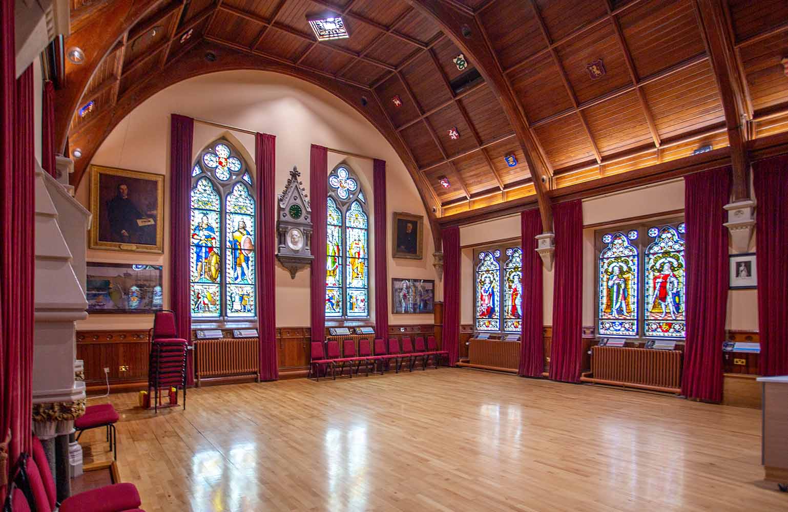 Saal im Rathaus in Lerwick